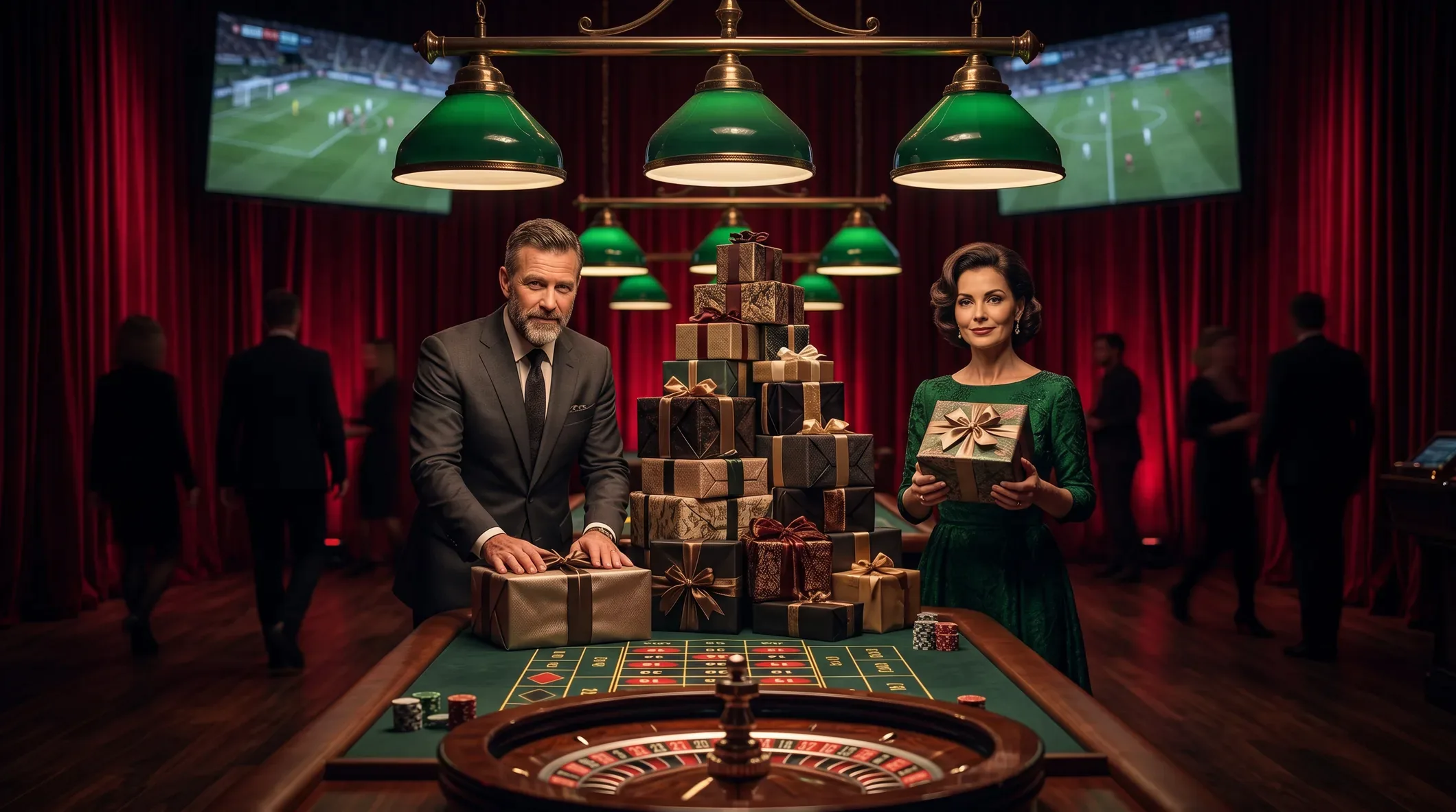 A 22Bet welcome bonus presented at the casino floor