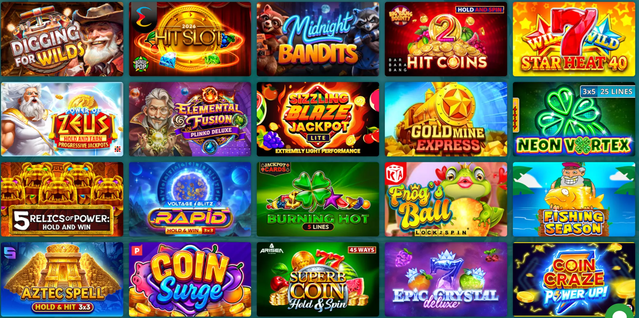 Jackpot slots in the 22Bet casino lobby